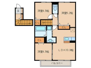 D-roomメビウスの物件間取画像